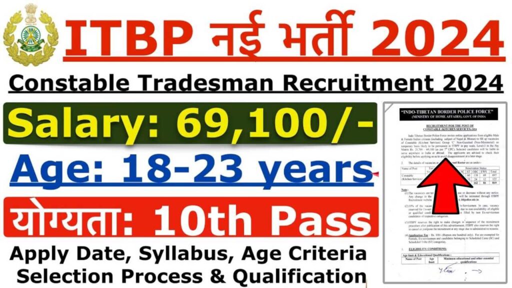 ITBP Constable Vacancy 2024