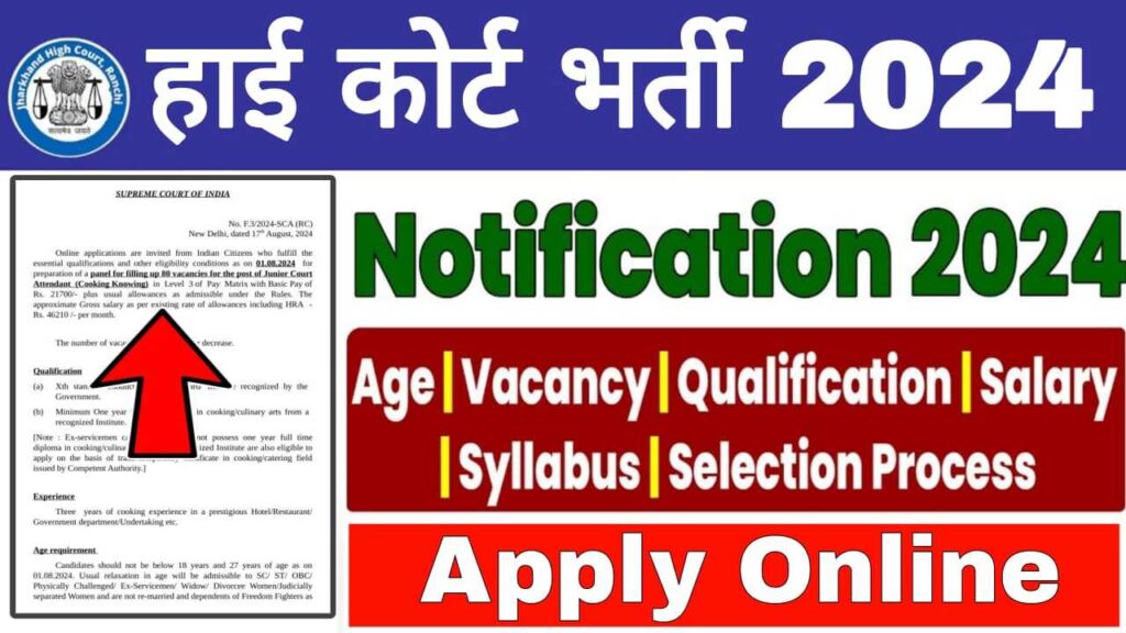 Junior Court Attendant Vacancy 2024