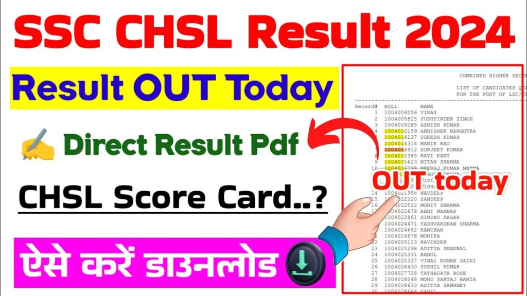 SSC CHSL Result 2024